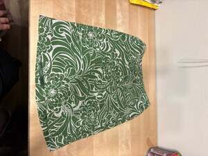 Ann Taylor LOFT Petites Green Floral Print Pencil Skirt Size 0P